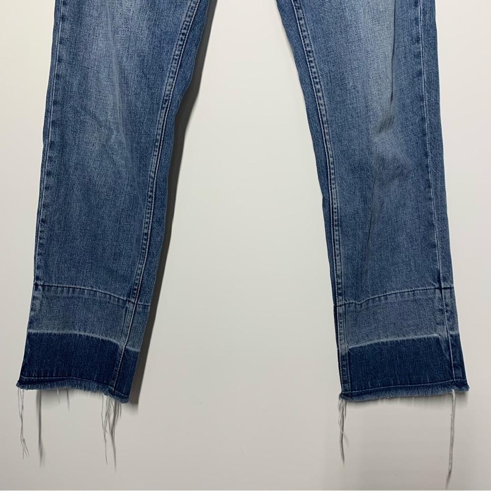 All Saints Frayed Raw Hem Denim Boyfriend Jeans Boys Jean Unpicked Size 26 - Picture 8 of 16